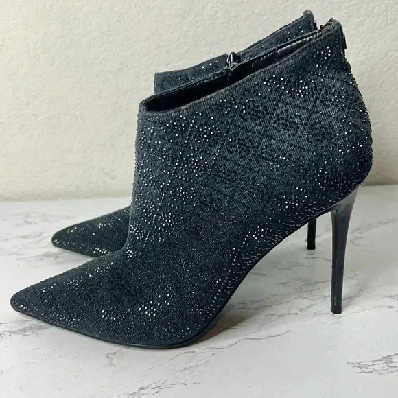 GUESS FAZZIE RHINESTONE DRESSY BOOTIES - Picture 3 of 11